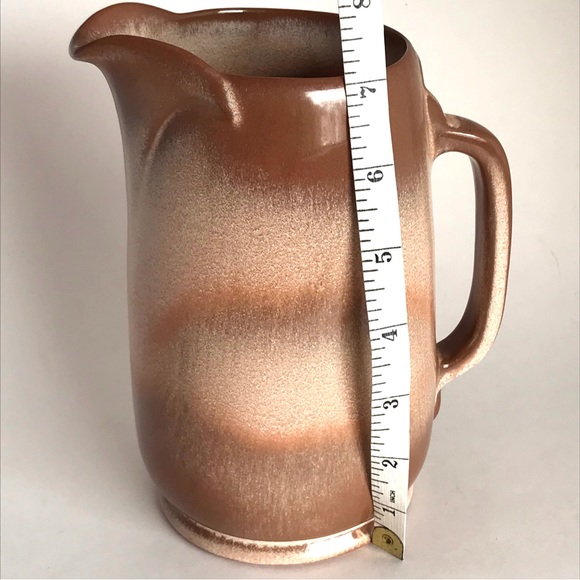 Vintage Frankona Pottery Mocha Handmade Pitcher - Picture 6 of 10